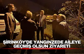 Şirinköy'de Yangından Etkilenen Aileyi Yalnız Bırakmadılar
