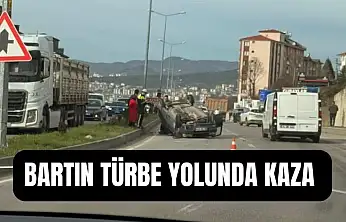 Takla atan araçtaki sürücü yaralandı