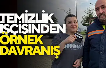 Temizlik İşçisinden Örnek Davranış