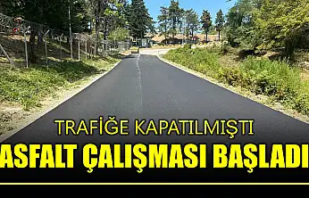 Trafiğe kapatıldı çalışmalar başladı