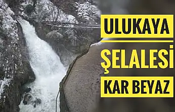 Ulukaya Şelalesinde kar manzarası