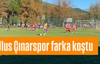 Ulus Çınarspor farka koştu
