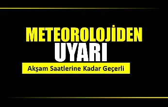 Uyarı devam ediyor