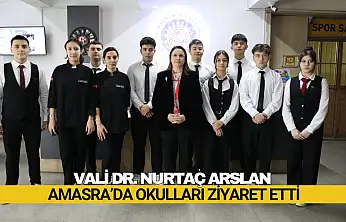 Vali Arslan Amasra'da Okulları Ziyaret Etti