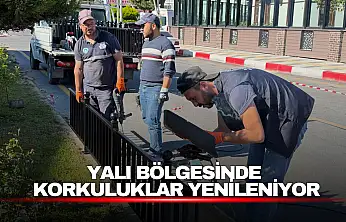 Yalı Bölgesinde Korkuluklar Yenileniyor