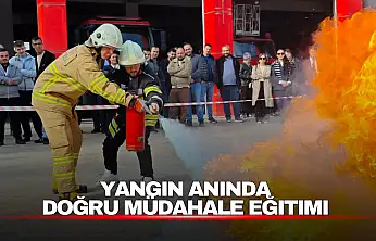 Yangın anında doğru müdahale eğitimi