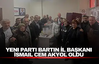 Yeni Parti Bartın İl Başkanı İsmail Cem Akyol Oldu