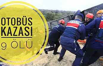 Yolcu Otobüsü Kaza Yaptı