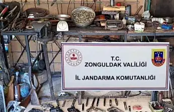 Kaçak silah imalathanesinde 30 binin üzerinde fişek ele geçirildi