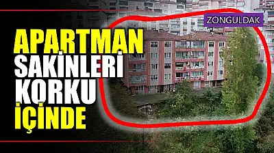 135 haneli binada çökme endişesi