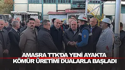 Amasra TTK'da Ayakta Kömür Üretimi Dualarla Başladı