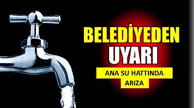 Ana su hattında arıza