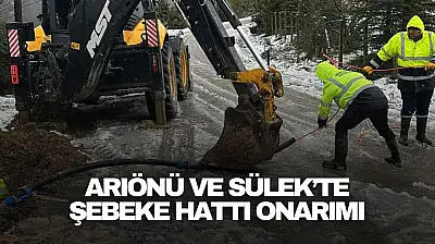 Arıönü ve Sülek'te Şebeke Hattı Onarımları Tamamlandı