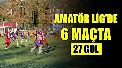 Bartın 1'inci Amatör Lig'de 27 gollü hafta