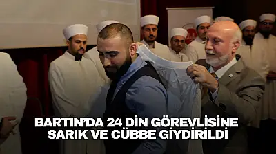 Bartın'da 24 Din Görevlisine Sarık ve Cübbe Giydirildi
