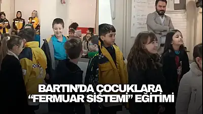 Bartın'da Çocuklara 'Fermuar Sistemi' Eğitimi