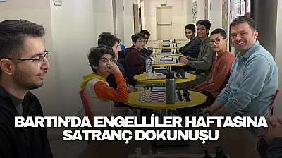 Bartın'da Engelliler Haftasına Satranç Dokunuşu