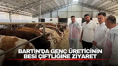 Bartın'da Genç Üreticinin Besi Çiftliğine Ziyaret
