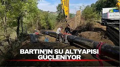 Bartın'da İçme Suyu İçin Yeni İsale Hattı Çalışması Sürüyor