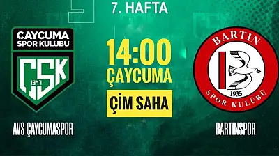 Bartınspor AVS Çaycumaspor deplasmanında