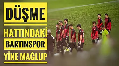 Bartınspor düşme hattına demir attı