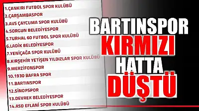 Bartınspor kırmızı hatta