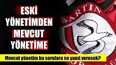 Bartınspor yönetimine