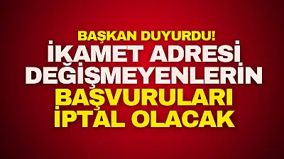 Başvuruları İptal Olacak