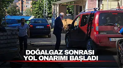 Doğalgaz Sonrası Yol Onarımı Başladı