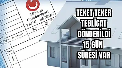 Ev, arsa alanlar dikkat!