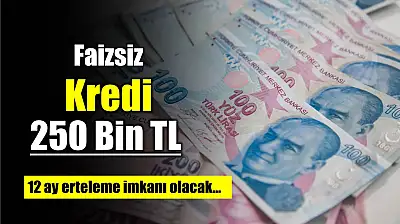 Faizsiz kredi başvuruları açıldı