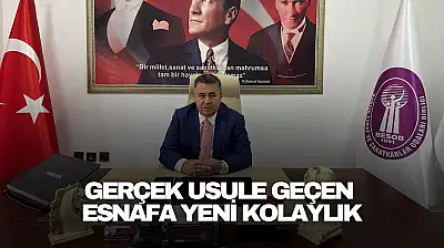 Gerçek Usule Geçen Esnafa Yeni Kolaylık