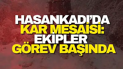 Hasankadı'da Kar Mesaisi
