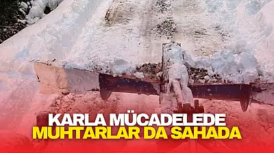Karla Mücadelede Muhtarlar da Sahada