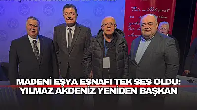 Madeni Eşya Esnafı Tek Ses Oldu