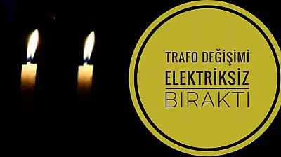 Mahalle elektriksiz kaldı