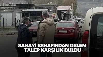 Sanayi Esnafından Gelen Talep Karşılık Buldu