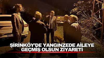 Şirinköy'de Yangından Etkilenen Aileyi Yalnız Bırakmadılar