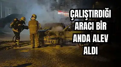 Sürücü son anda kurtuldu