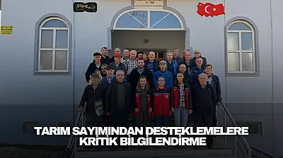 Tarım Sayımından Desteklemelere Kritik Bilgilendirme