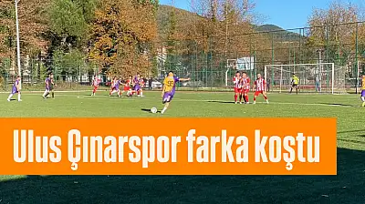 Ulus Çınarspor farka koştu