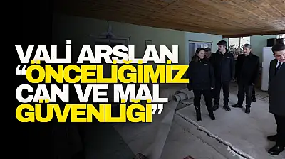 Vali Arslan Karla Mücadeleyi Sahada İnceledi