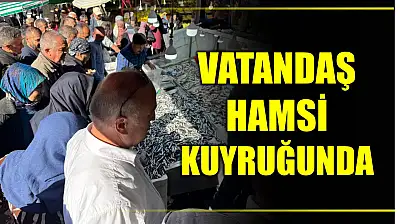 Vatandaş hamsi kuyruğunda