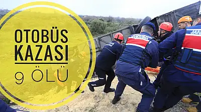 Yolcu Otobüsü Kaza Yaptı