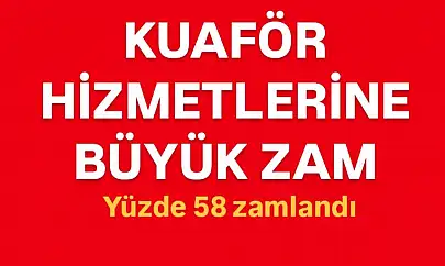 Saç sakal traşına büyük zam