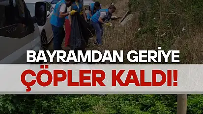 Bayramdan geriye çöp kaldı