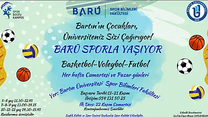 BARÜ'DE ücretsiz spor kursları başladı