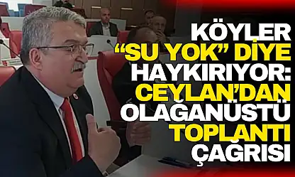 Ceylan: Köyler 'Su Yok' Diye Haykırıyor