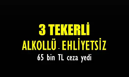Elektrikli motor sürücüsüne 65 bin TL ceza