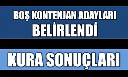İşte yeni isimler